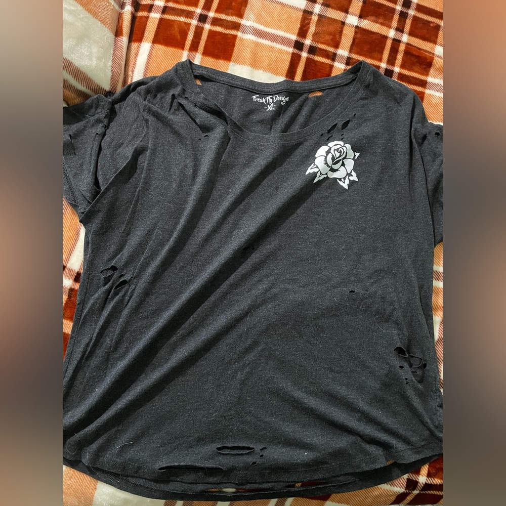 Freak fly designs custom rose tee
